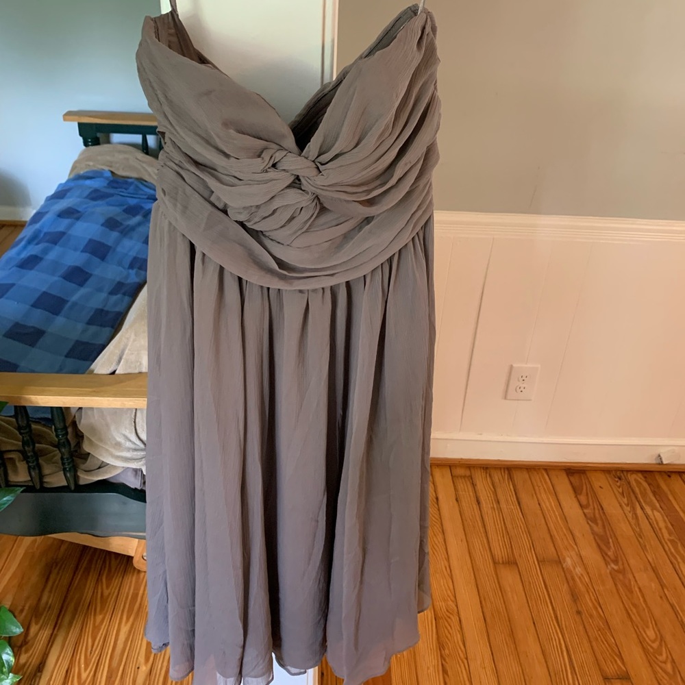 Very Sexy Grey strapless dress